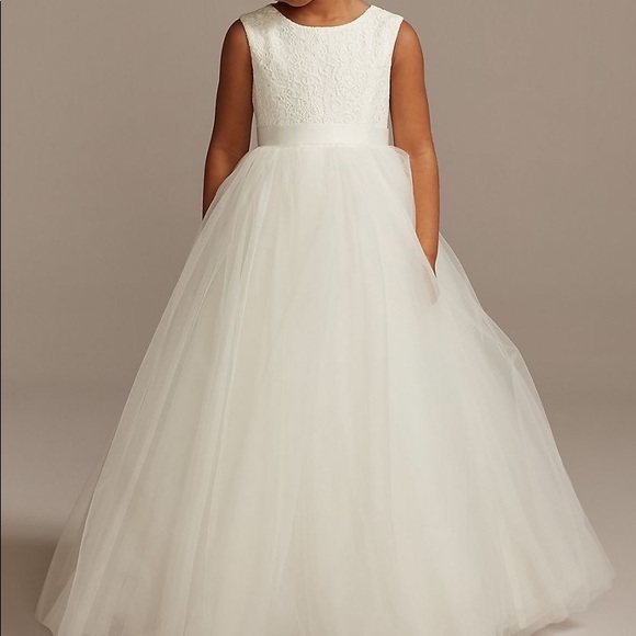 David’s Bridal Flower Girl Wedding Dress - Picture 2 of 3